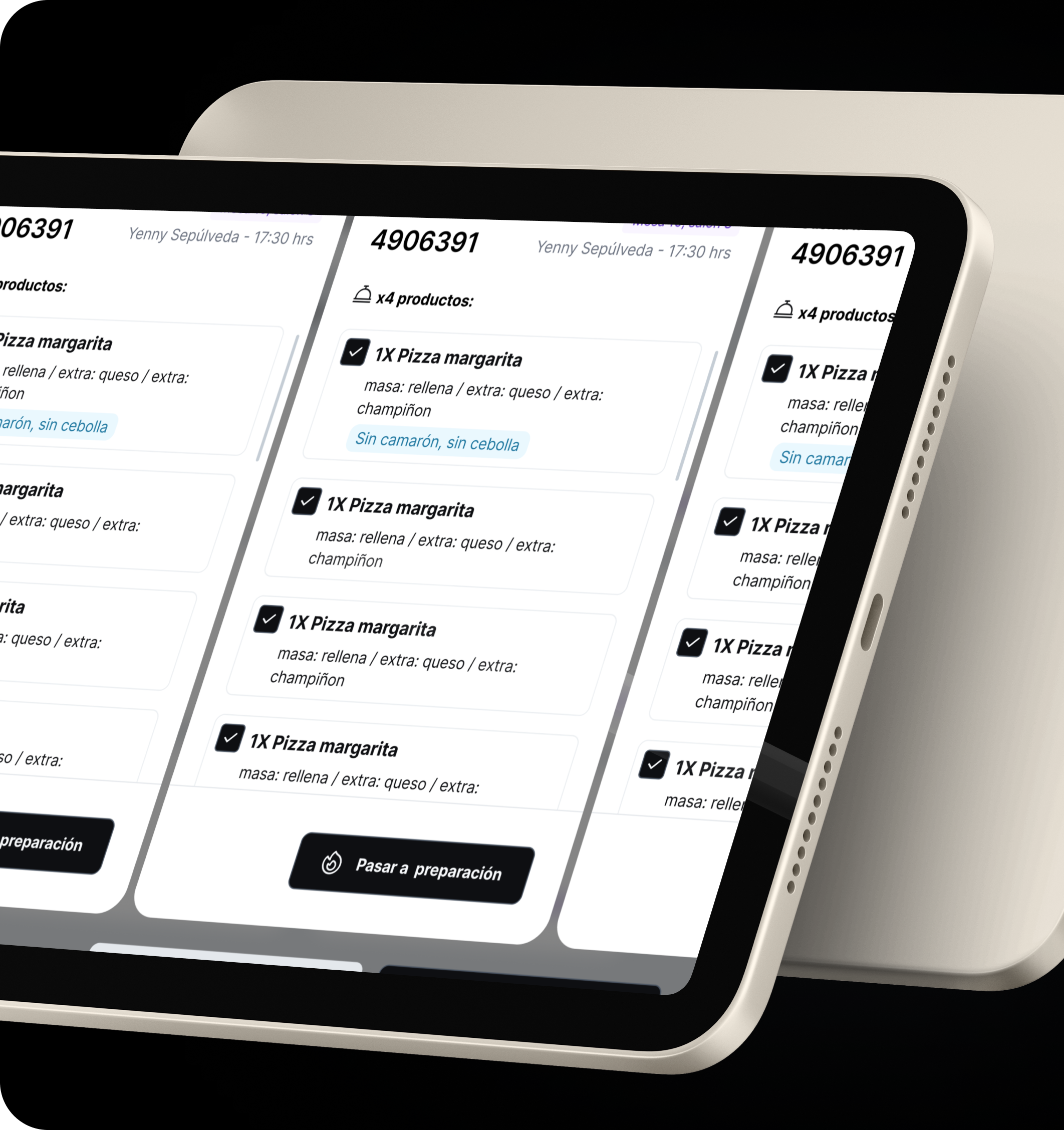 Kitchen Ops en múltiples dispositivos