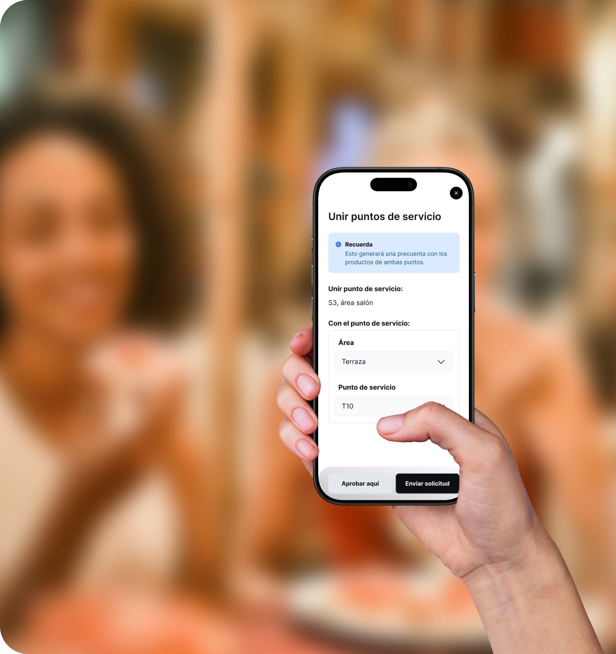 Control total de la mesa con gestión de pedidos